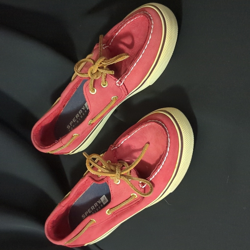 Sperry topsiders, red, size 8. Excellent condition. - Picture 2 of 11